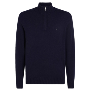 Tommy Hilfiger Wool Mock Turtleneck Half-Zip Jumper